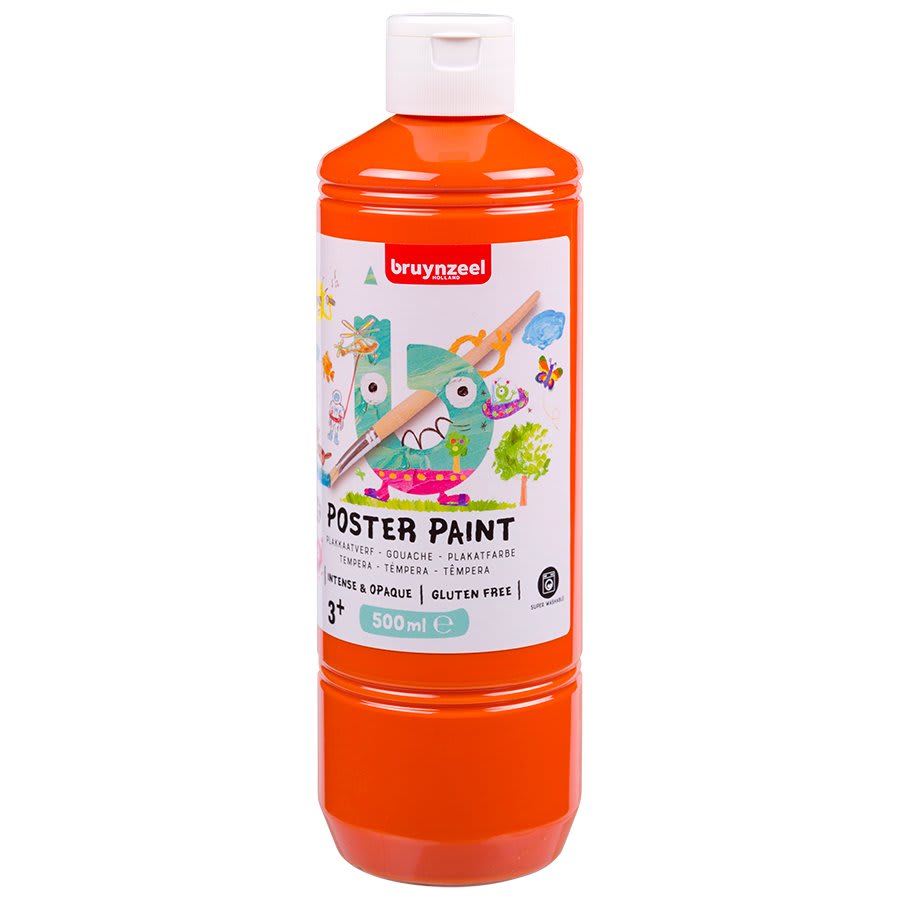 Skolemaling Bruynzeel 500ml oransje