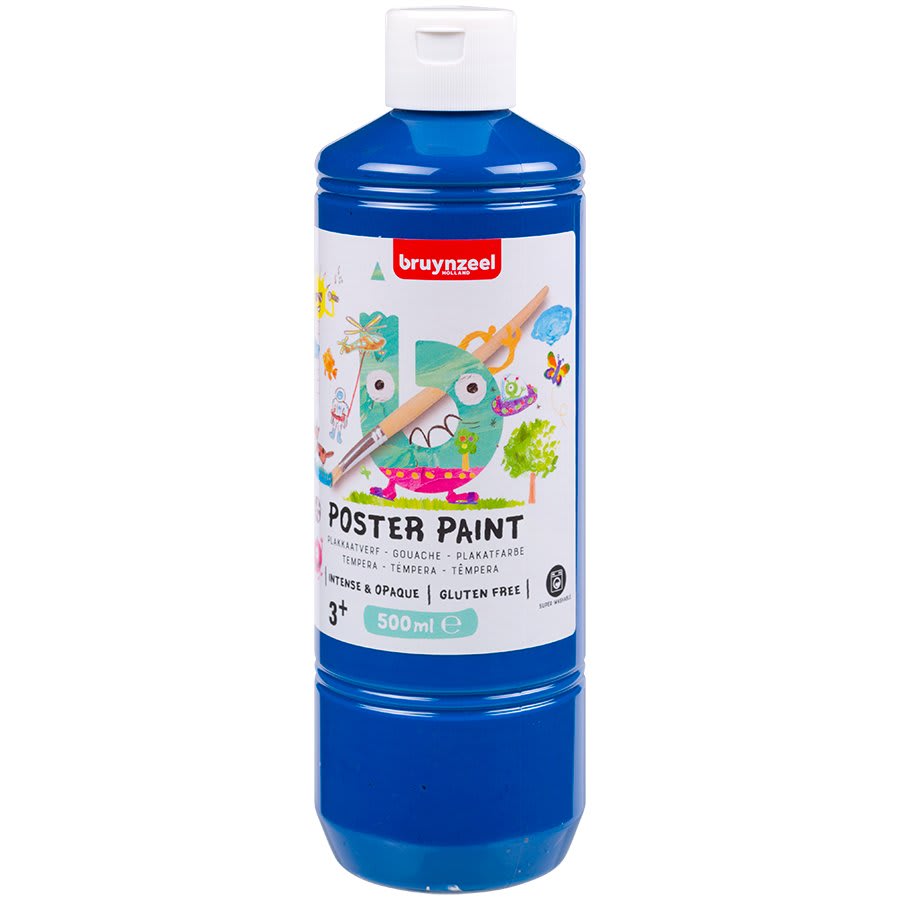 Skolemaling Bruynzeel 500ml blå
