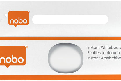 Whiteboardfilm Nobo 80x60cm, 25 ark/rull