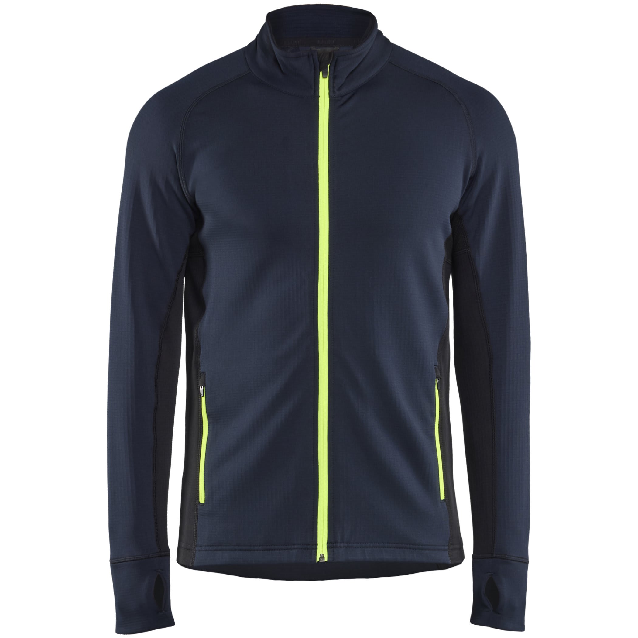 Jakke Fleece Grid STRIKER blå/gul 4XL