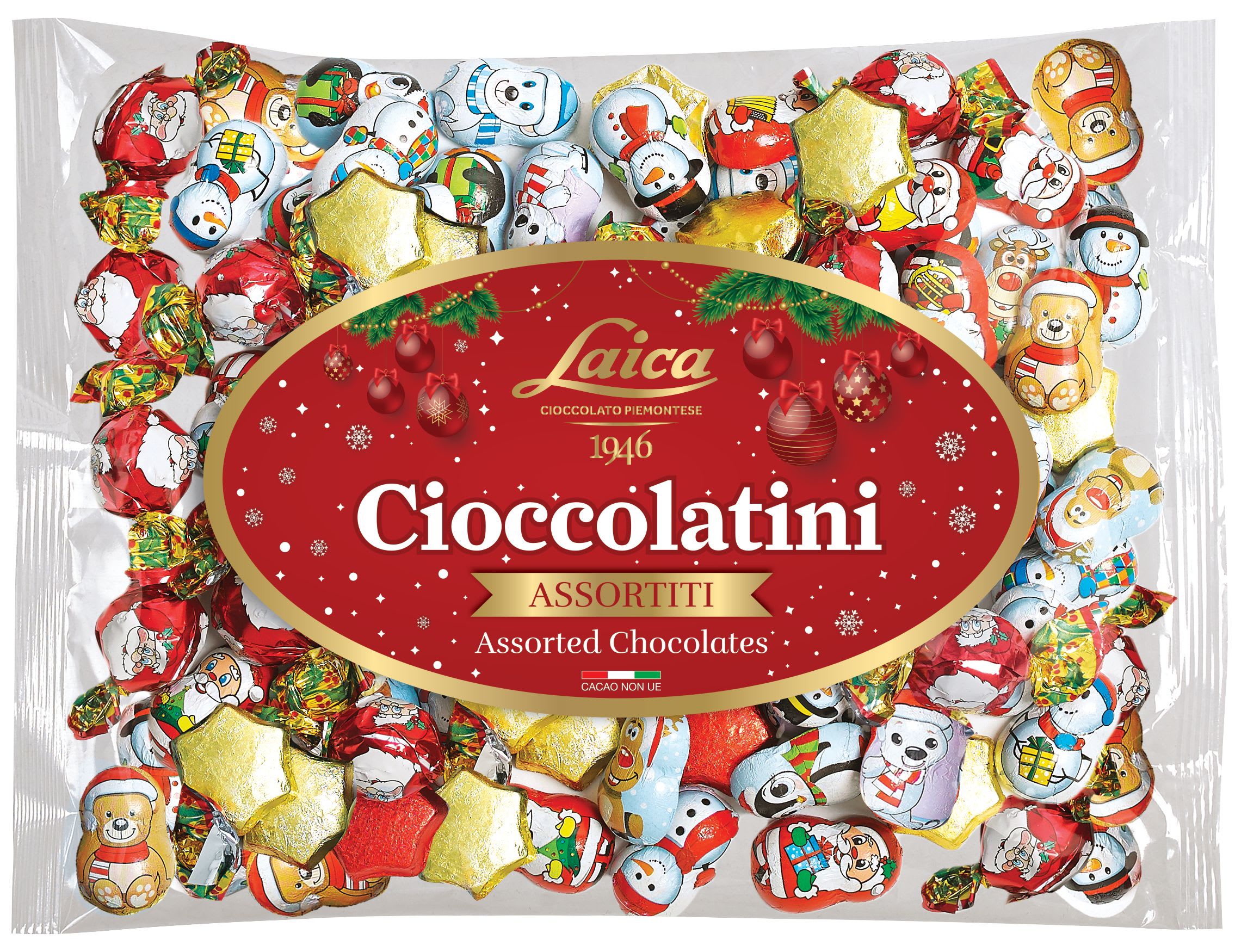 Julesjokolade Assortert Laica 1000g