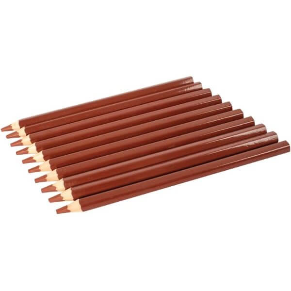 Fargeblyant tykke brun 10pk