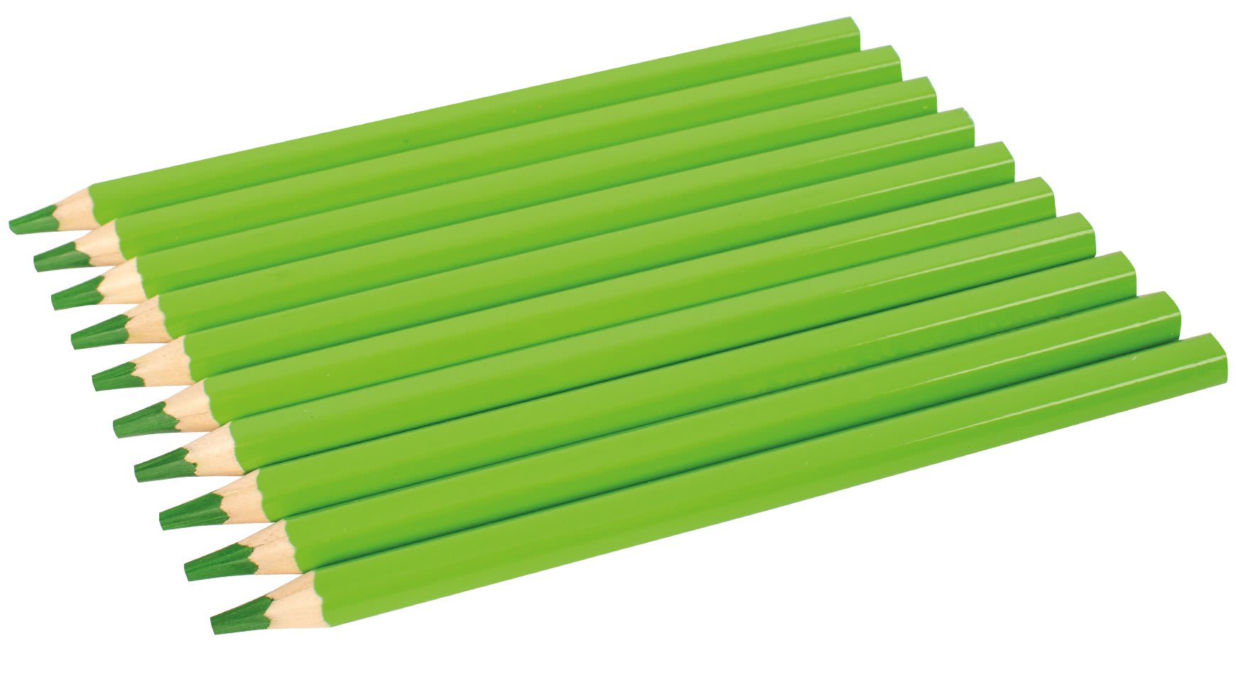 Fargeblyant tykke grønn 10pk