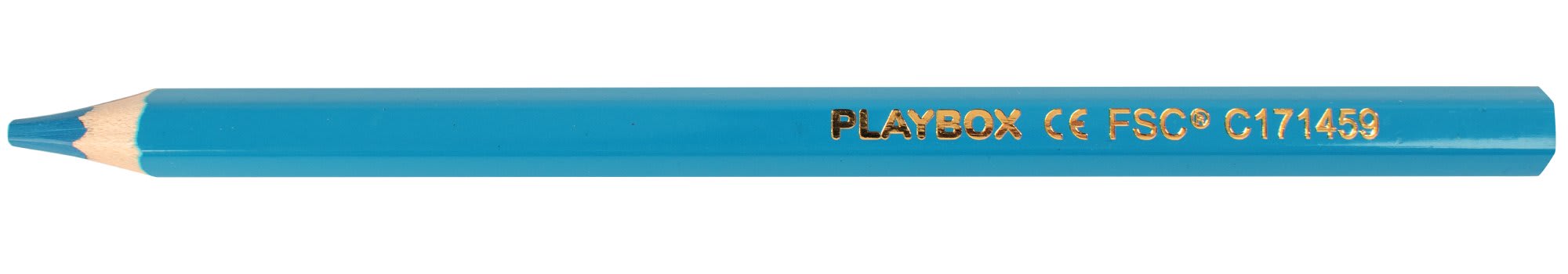 Fargeblyant tykke lys blå 10pk