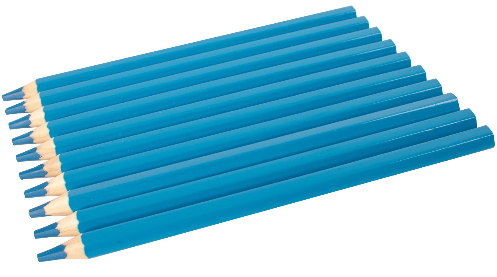 Fargeblyant tykke lys blå 10pk