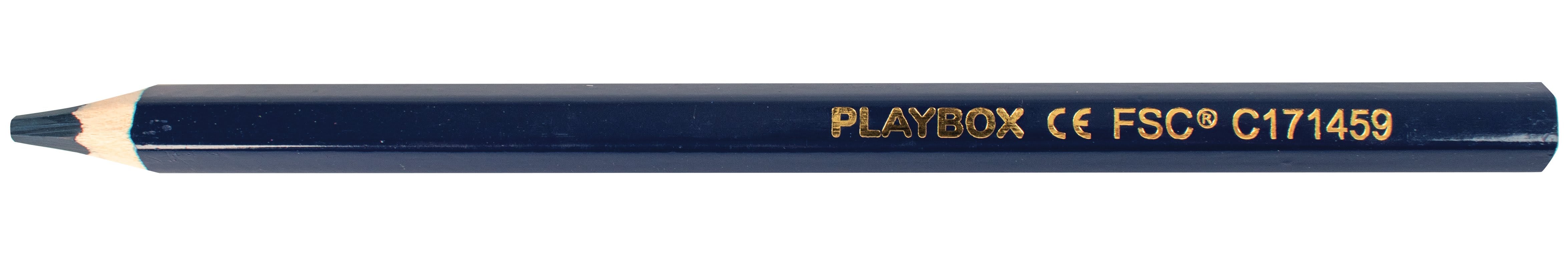 Fargeblyant tykke mørk blå 10pk