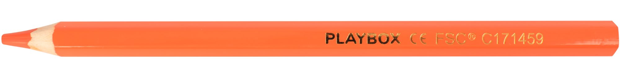 Fargeblyant tykke orange 10pk