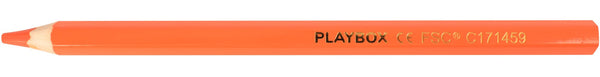 Fargeblyant tykke orange 10pk