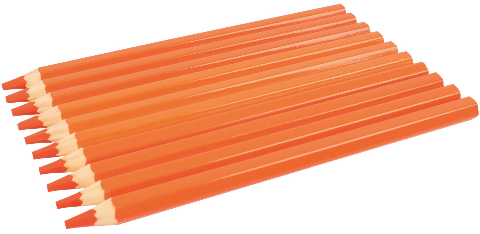 Fargeblyant tykke orange 10pk