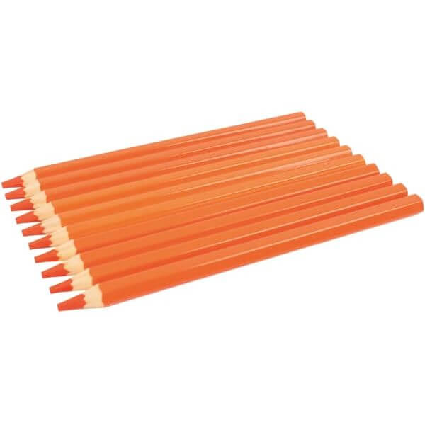Fargeblyant tykke orange 10pk