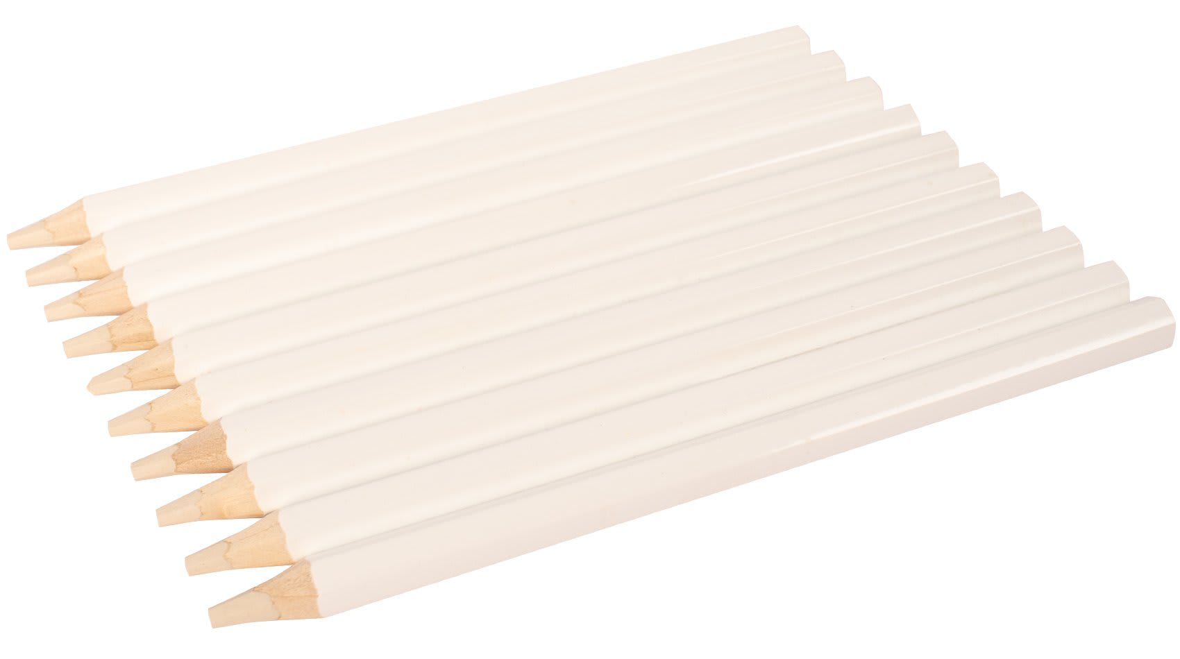 Fargeblyant tykke hvit 10pk