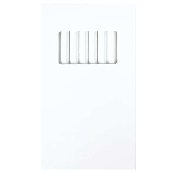 Fargeblyant tykke hvit 10pk