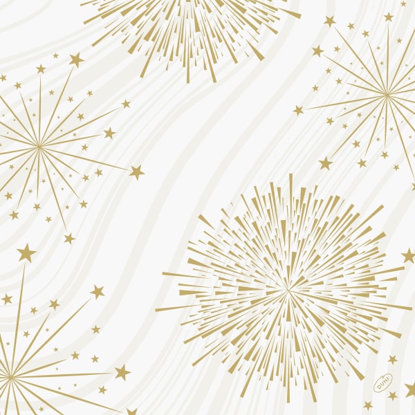 Serv.Dunisoft 40cm Sparkly White