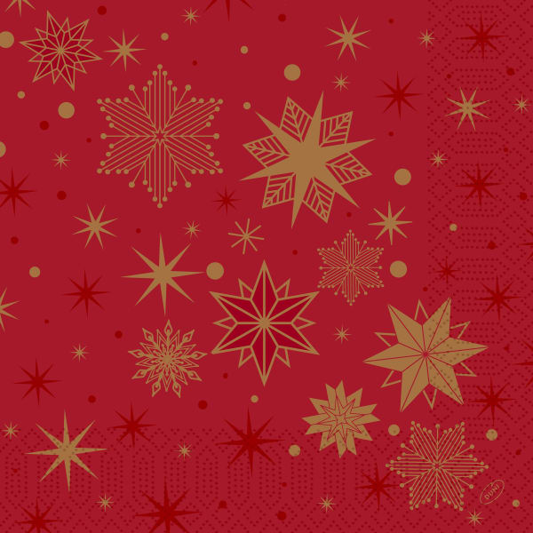 Serv. 3-lag 40cm Stargazing Red