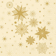 Serviett 3lags 33cm Stargazing Cream
