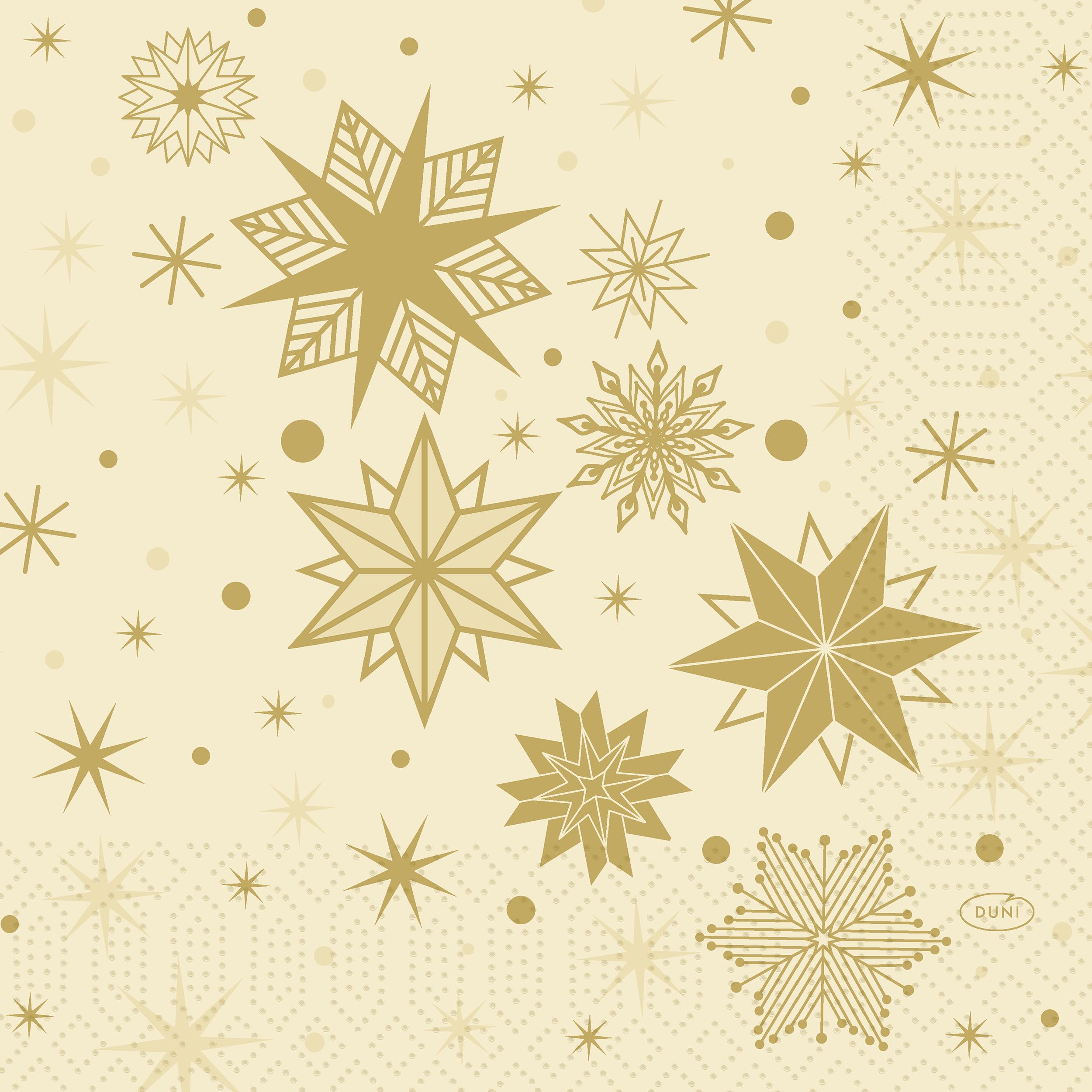 Serviett 3lags 33cm Stargazing Cream