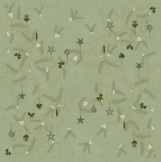 Serv. Dunisoft 40cm Noel Pistachio