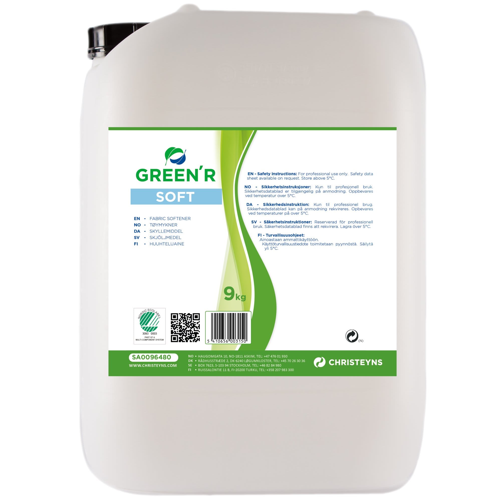 Tøymykner Green'R Soft 9kg