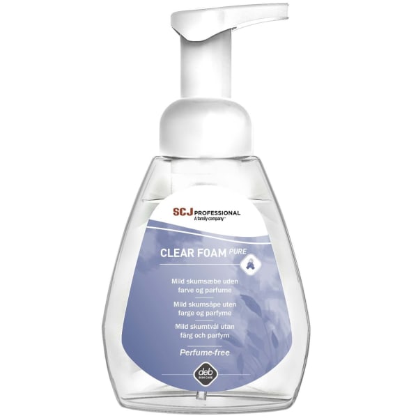 Skumsåpe Clear Foam PURE 250ml m/pumpe