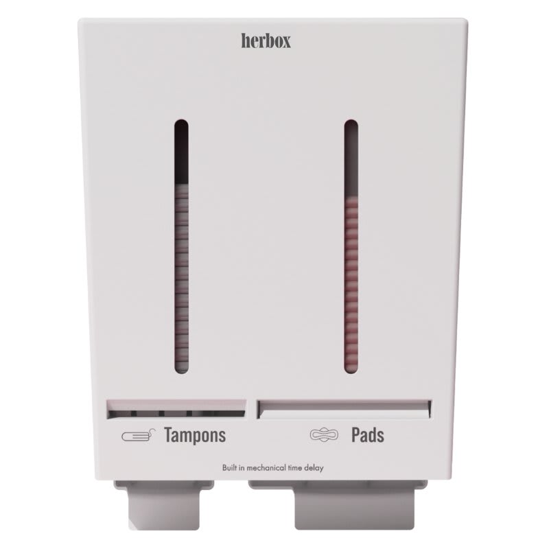 Dispenser resirk for tamponger/bind hvit