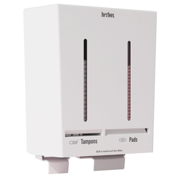 Dispenser resirk for tamponger/bind hvit