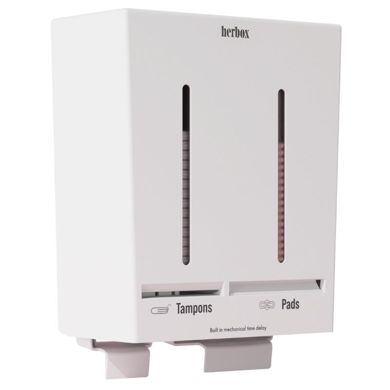 Dispenser resirk for tamponger/bind hvit