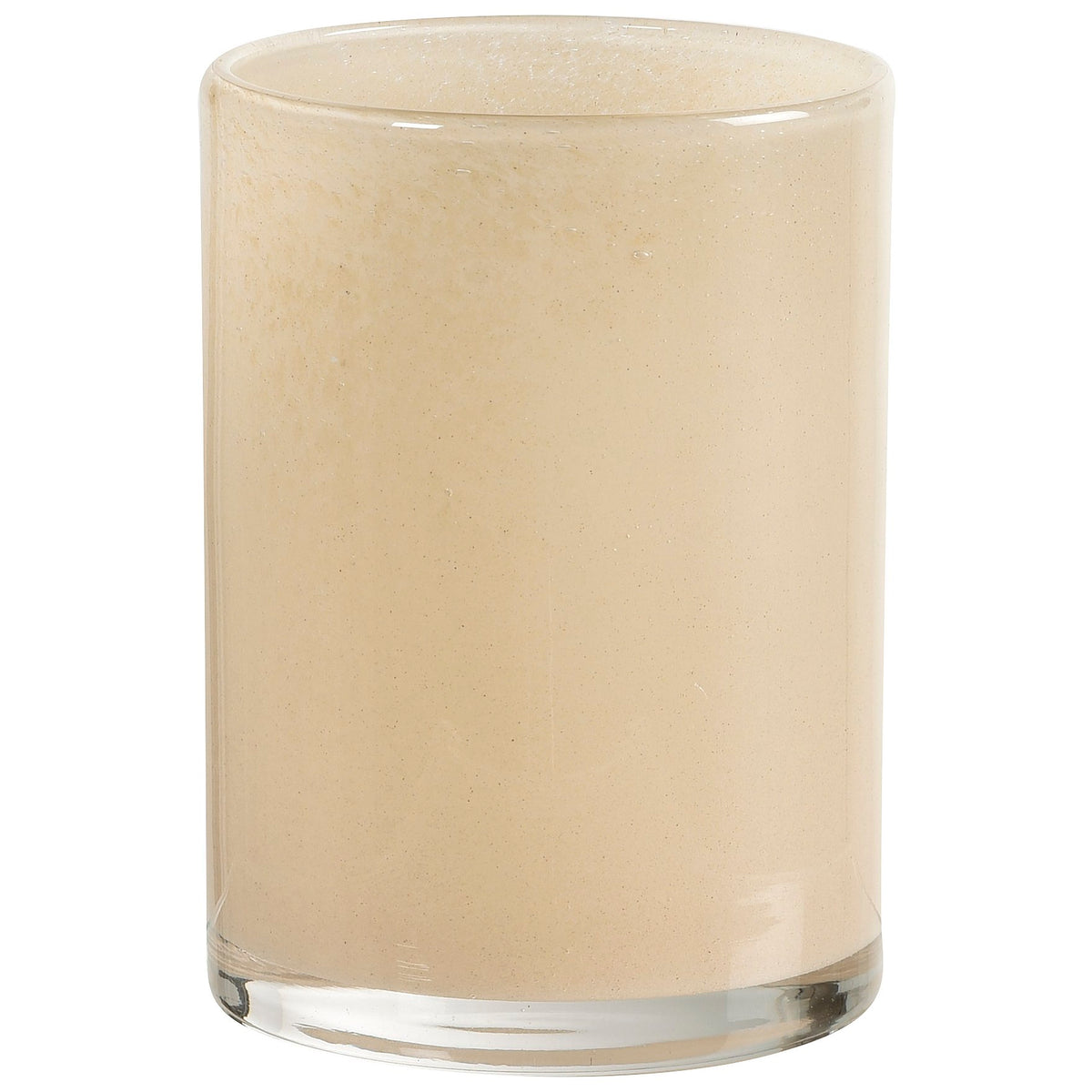 Lysholder i glass Beige