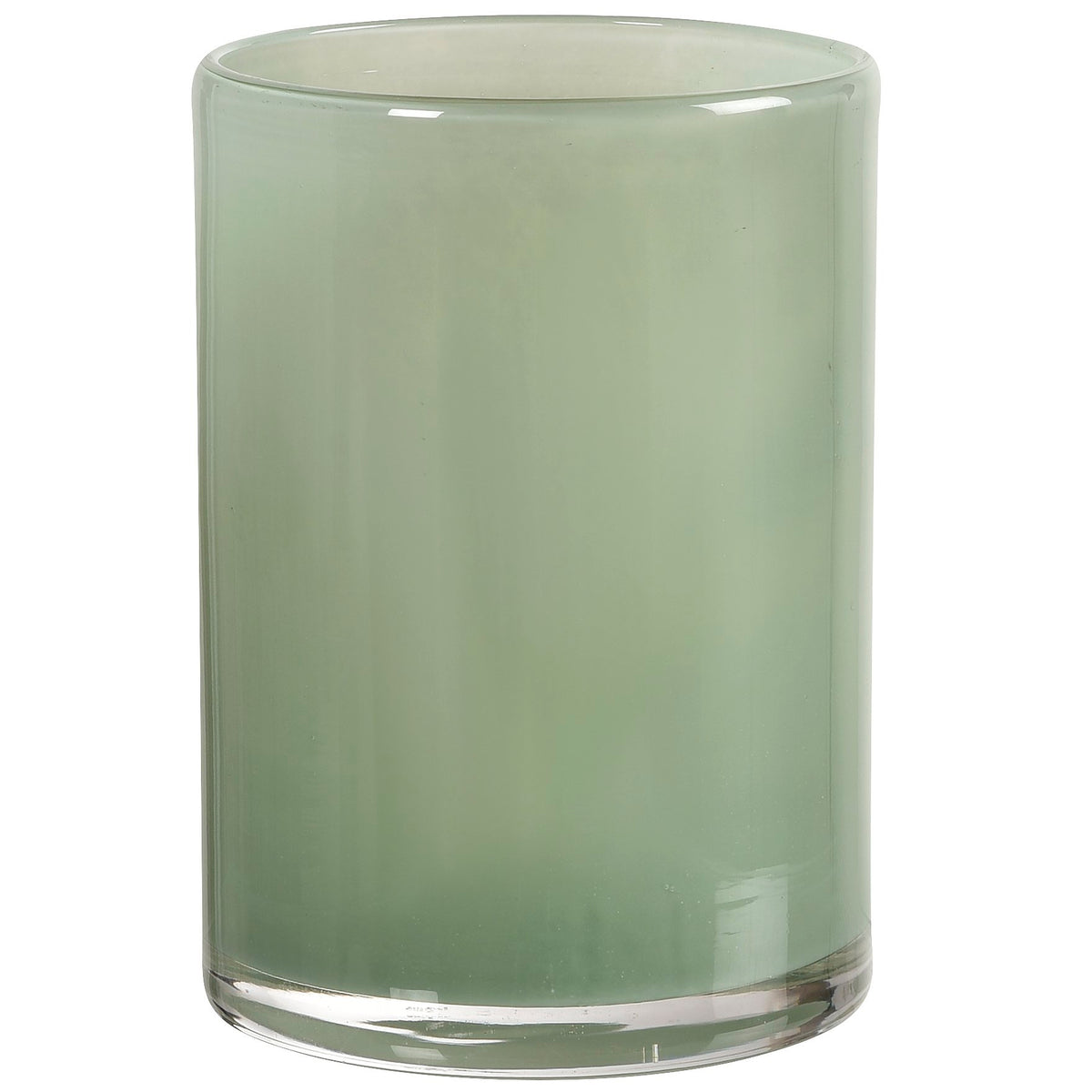 Lysholder i glass Grønn