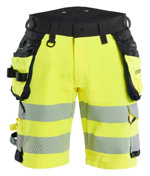 Håndverksshorts varsel 4-stretch gul C50
