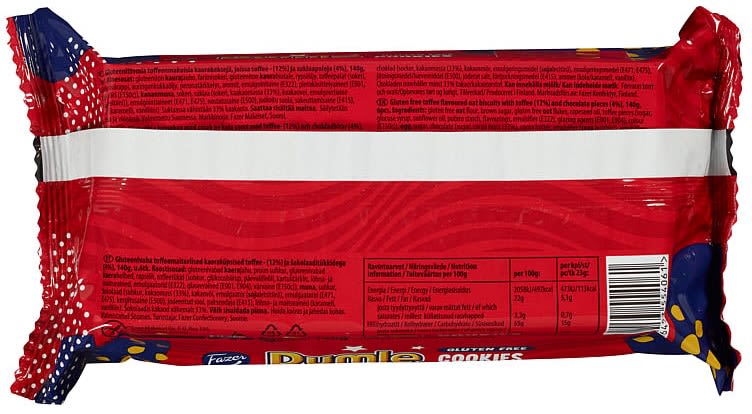 Dumle Cookies Glutenfri 140g Fazer
