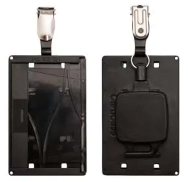 Kortholder m/jojo, klips, 1-kort v.skyv