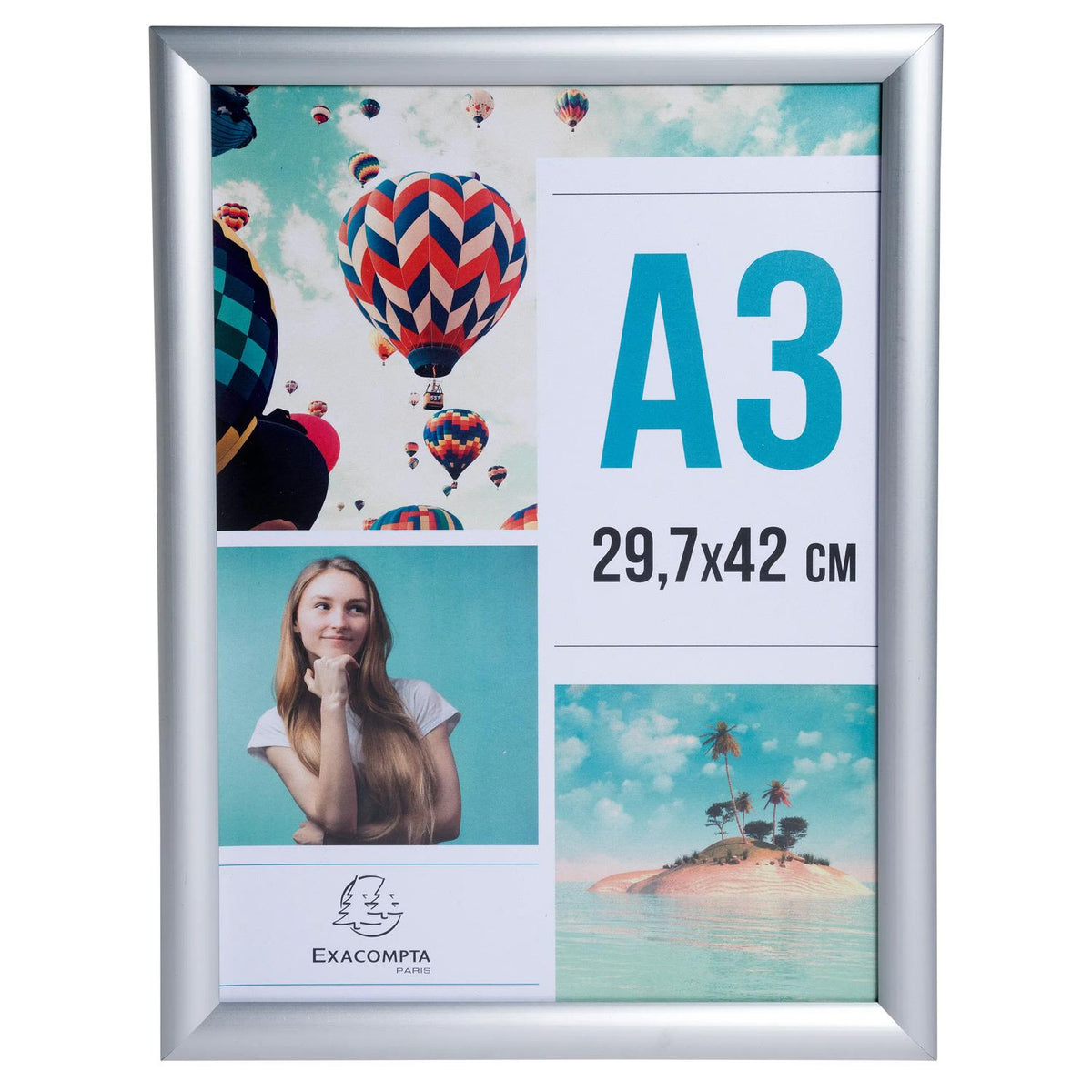 Klikkramme Exacompta A3 Aluminium