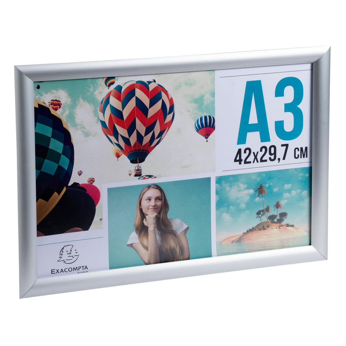 Klikkramme Exacompta A3 Aluminium