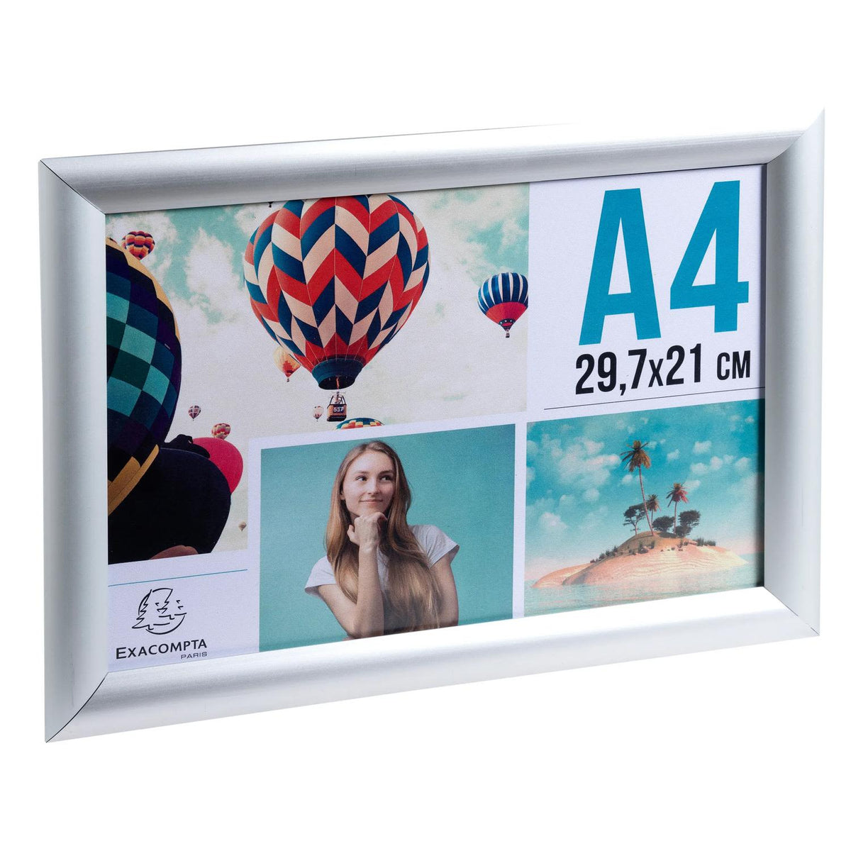 Klikkramme Exacompta A4 Aluminium