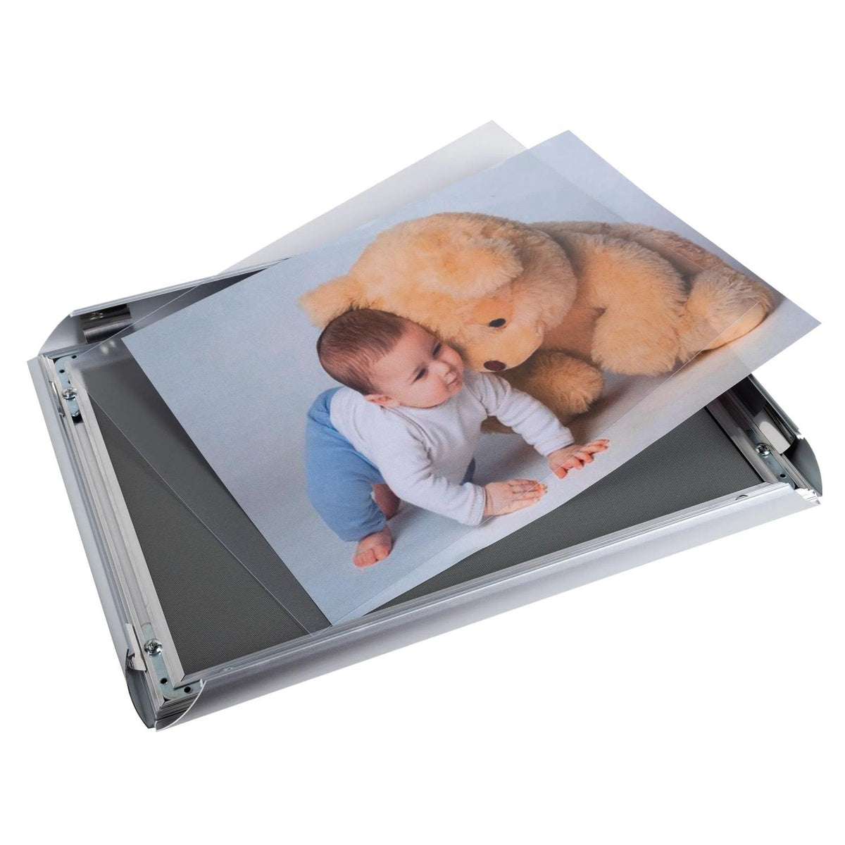 Klikkramme Exacompta A4 Aluminium