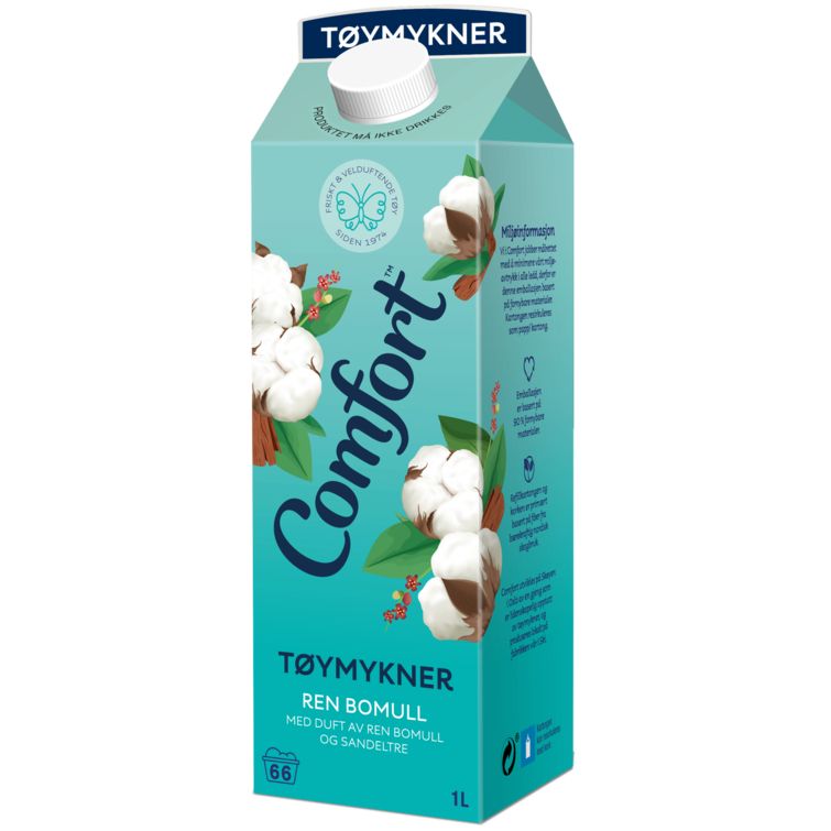 Tøymykner Comfort Ren Bomull 1l