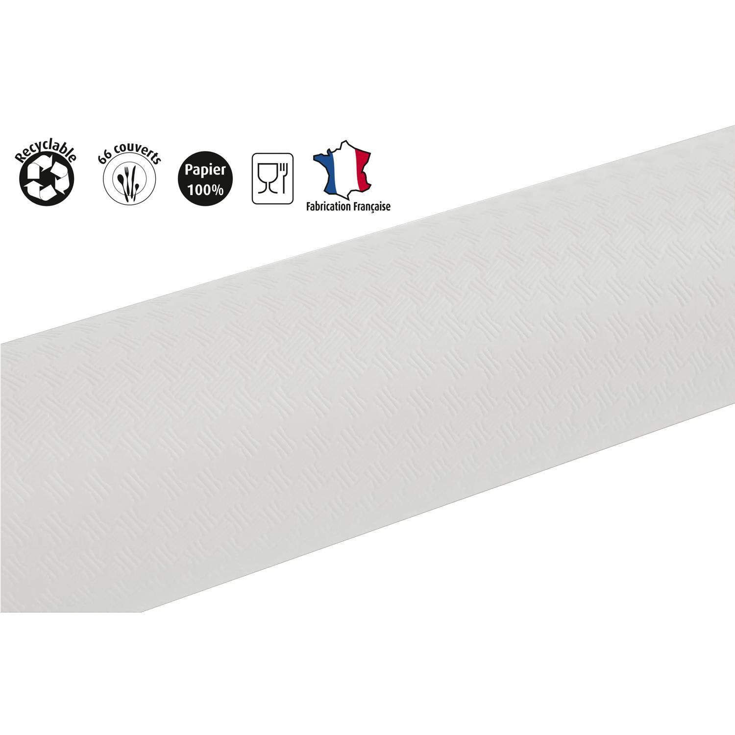 Duk papir rull 1,18x20m hvit