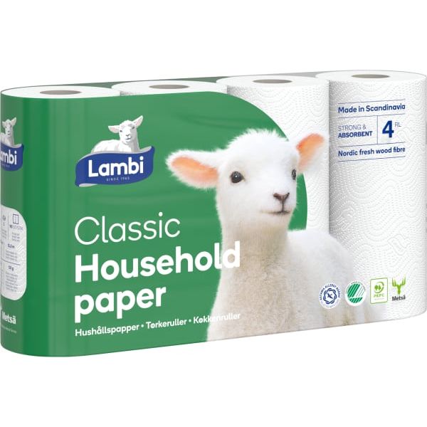 Kjøkkenrull Lambi Classic 12,3m 2l