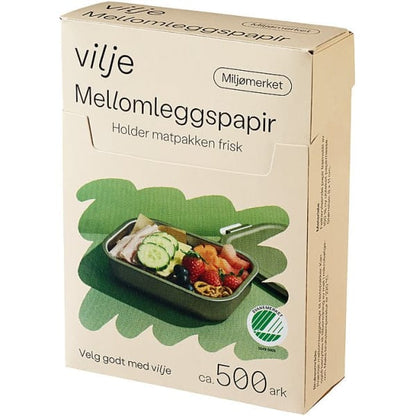 Mellomleggspapir 500Ark Vilje