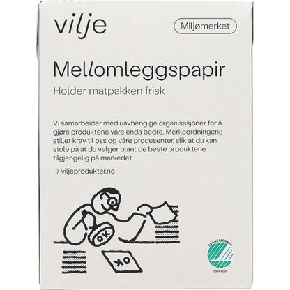 Mellomleggspapir 500Ark Vilje