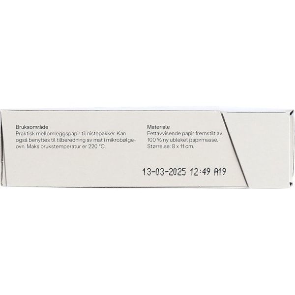 Mellomleggspapir 500Ark Vilje