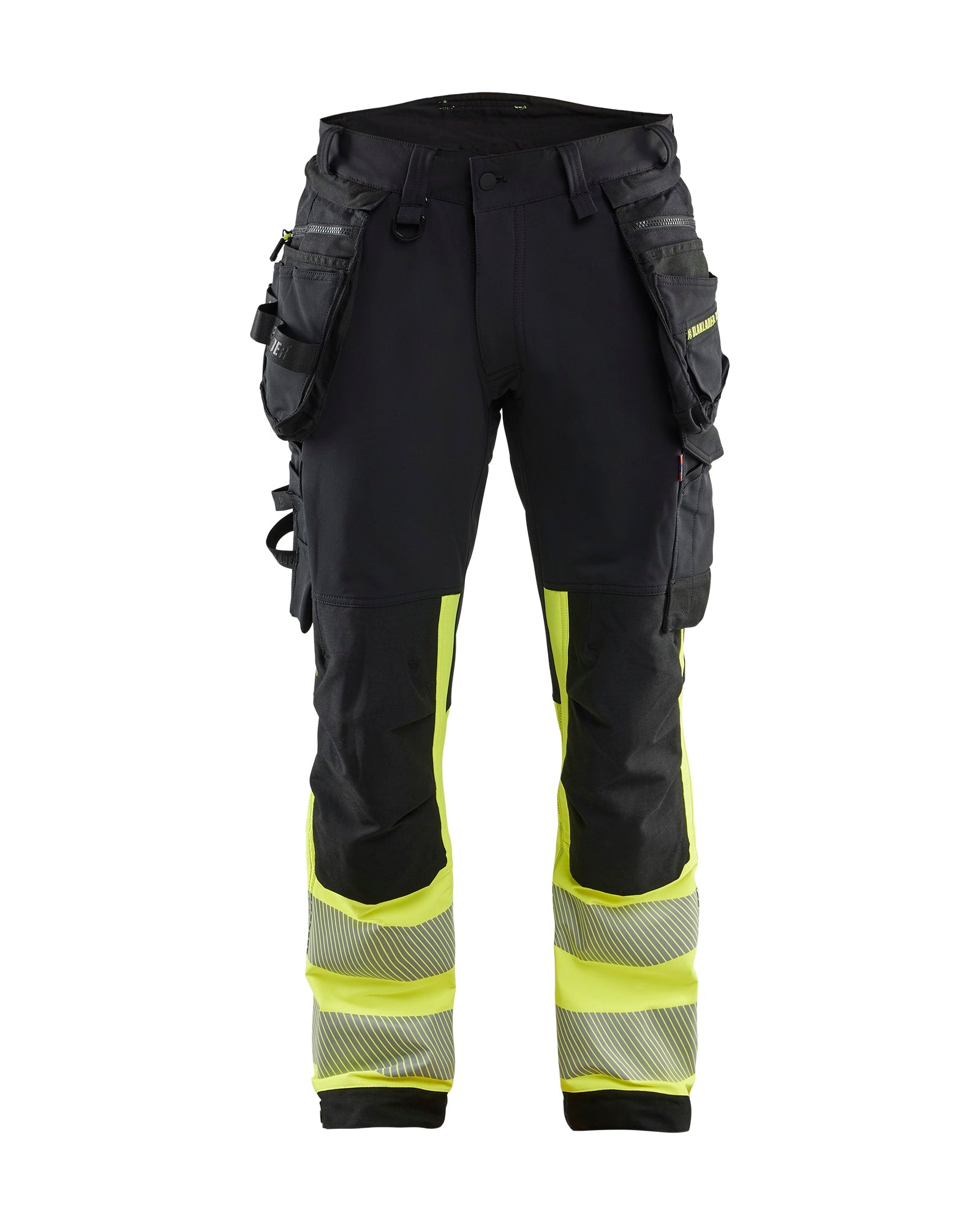 Bukse Varsel Stretch Svart/Gul C60