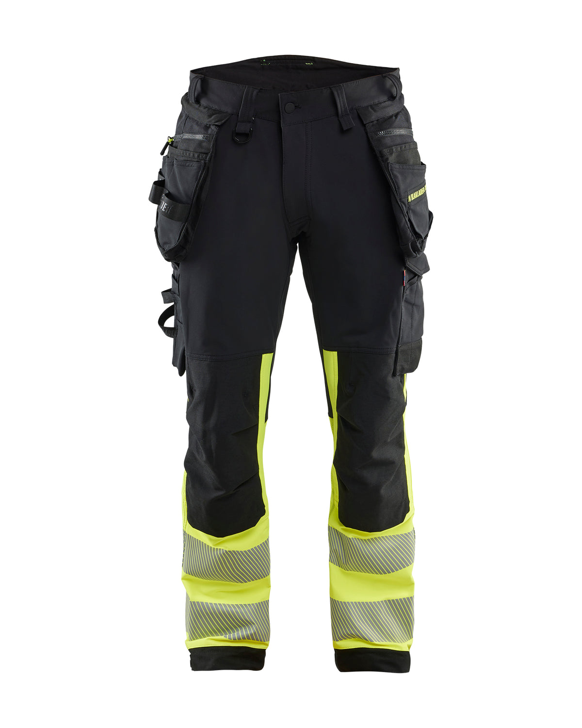 Bukse Varsel Stretch Svart/Gul D108