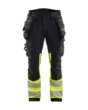 Bukse Varsel Stretch Svart/Gul D112