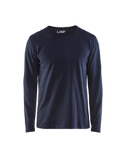 T-shirt Langermet Marineblå 4XL