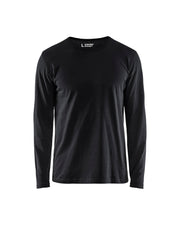 T-shirt Langermet Svart 3XLT