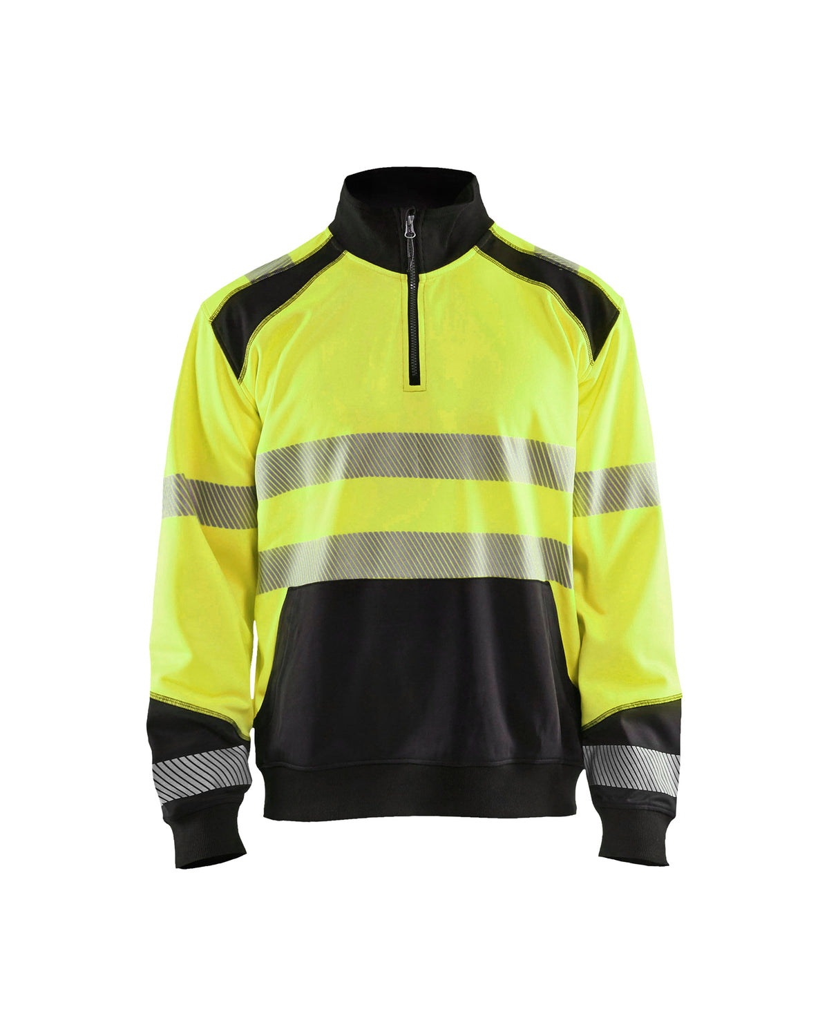 Genser Varsel H.zip Gul/Svart L