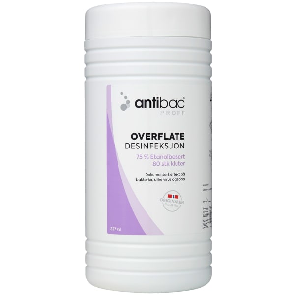 Desinfeksjon overfl kluter 75% Antibac