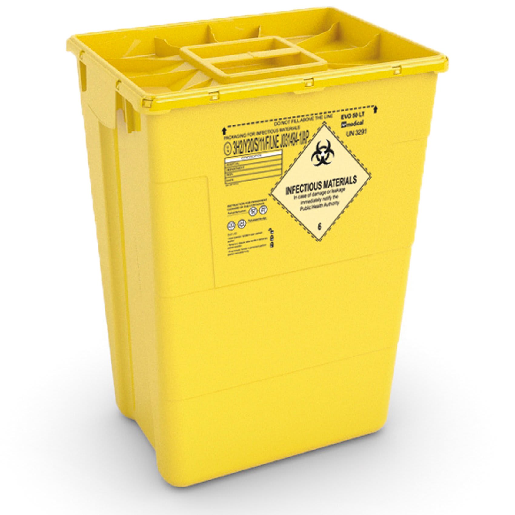 Risikoavfallsbeholder ECO 50l m/lokk