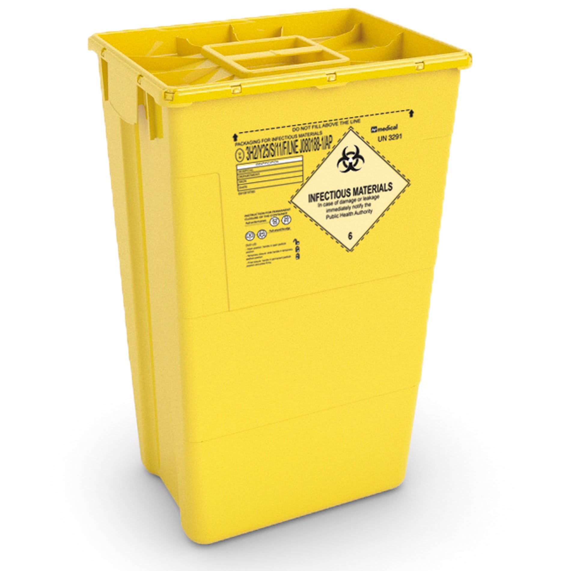 Risikoavfallsbeholder ECO 60l m/lokk